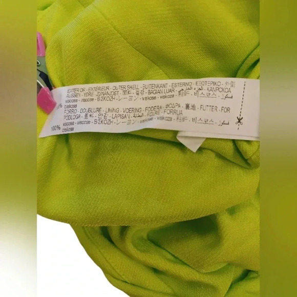 Zara NWT Bright Green Ruched Sleeveless Bodycon Mini Dress  Size Small - Picture 8 of 8